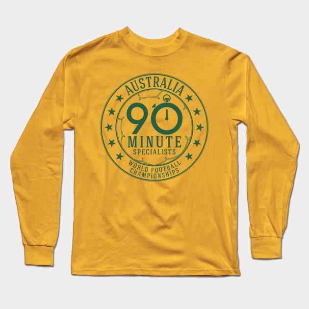 Australia 90 Minutes World Football Championship Long Sleeve T-Shirt by Rebus28